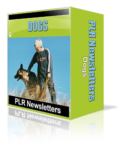 Dog PLR newsletter messages for 1 year
