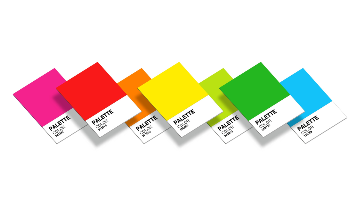Logo colors palette chips