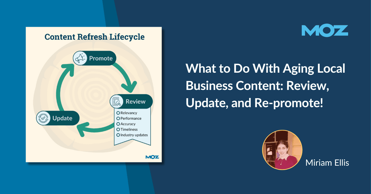 What to Do With Aging Local Business Content: Review, Update, and Re-promote!