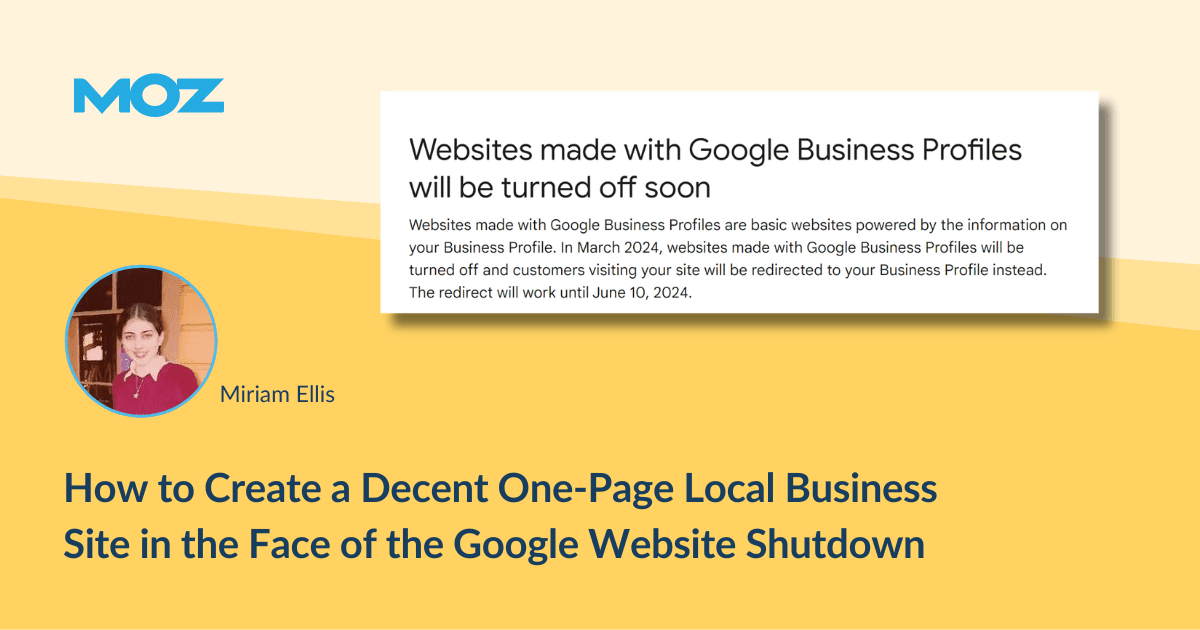 Create a Decent One-Page Local Business Site