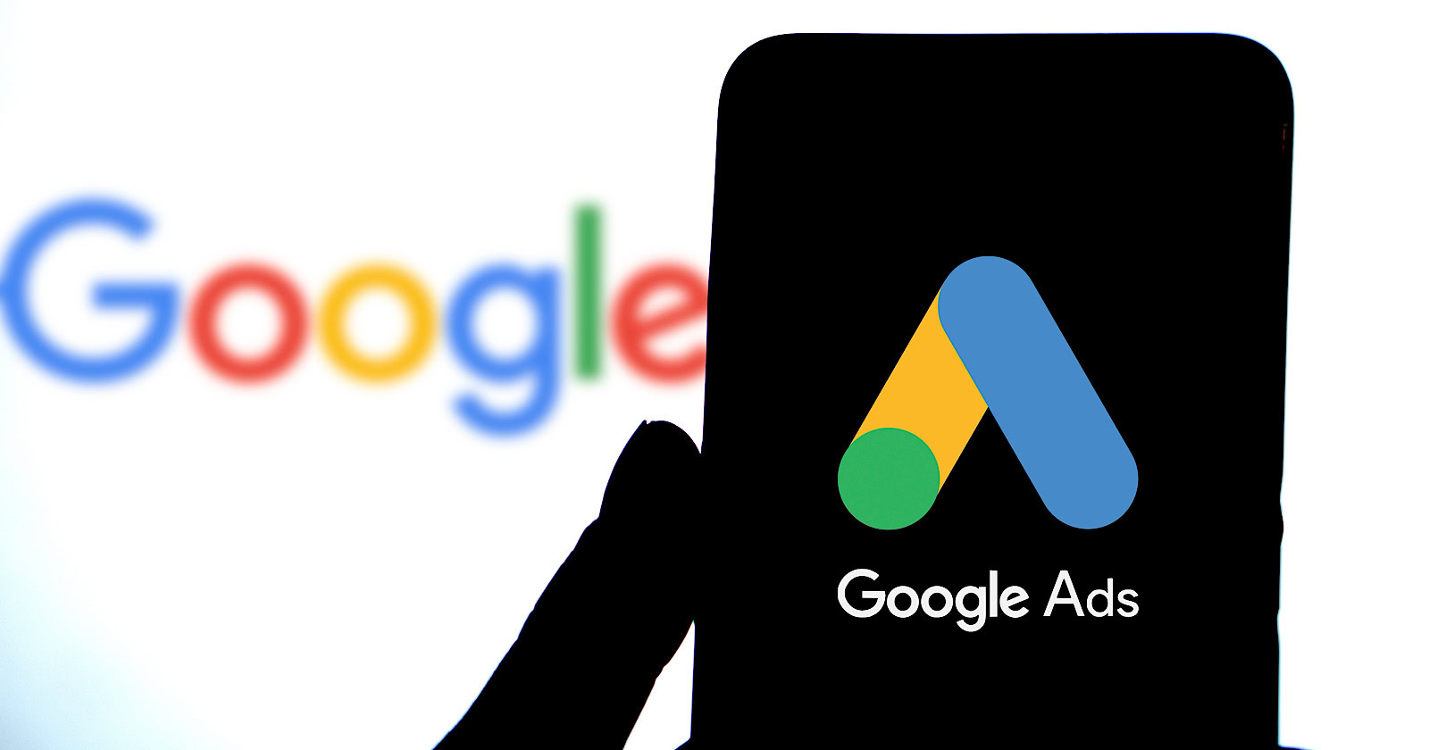 Google Ads logo seen displayed on a smartphone.