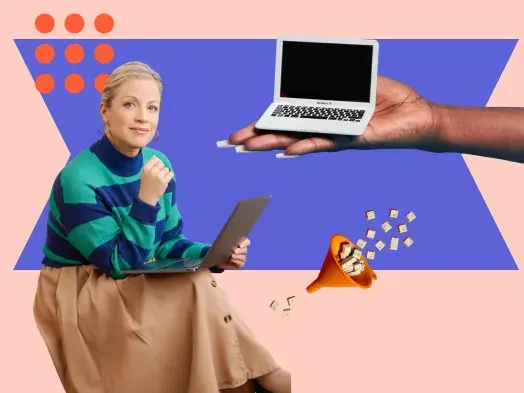 woman learns how to learn about business on a laptop