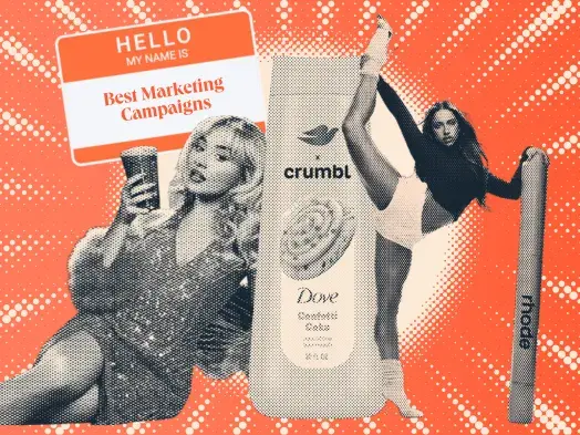 a hubspot-branded featured image including images from the best marketing campaigns of 2025
