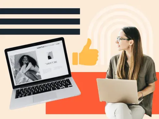 woman thinking about what makes a good website