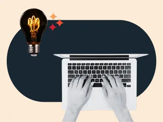 marketer using deep research for content marketing strategy